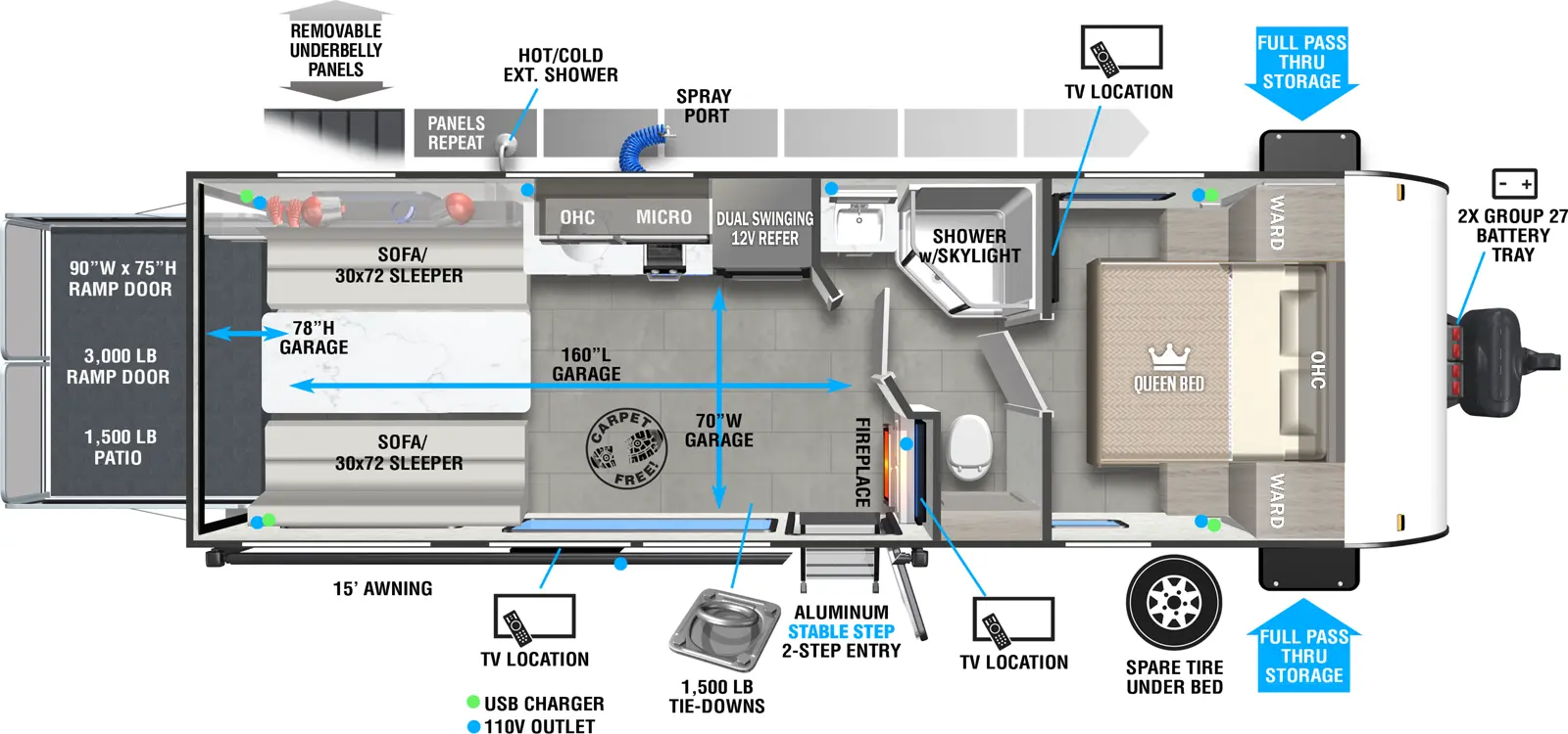 Wildwood Fsx 260RTK Floorplan